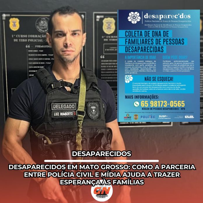 Entrevista com Delegado da PJC de Vila Rica, Dr Luiz Humberto – Campanha de coleta material genético de parentes de pessoas desaparecidas